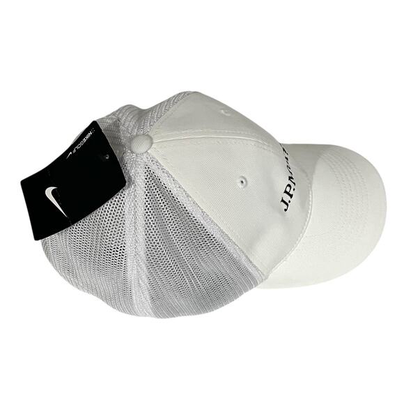 Nike JP Morgan Golf Hat Cap Fitted Sz L/XL Flexfit White Mesh Unisex NWT - Picture 4 of 9